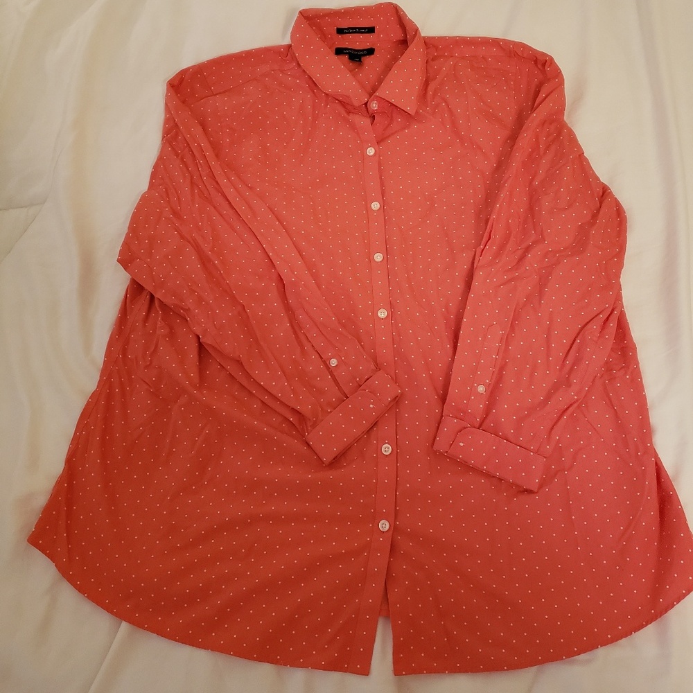 Lands' End Button Down Shirt Sz 20W